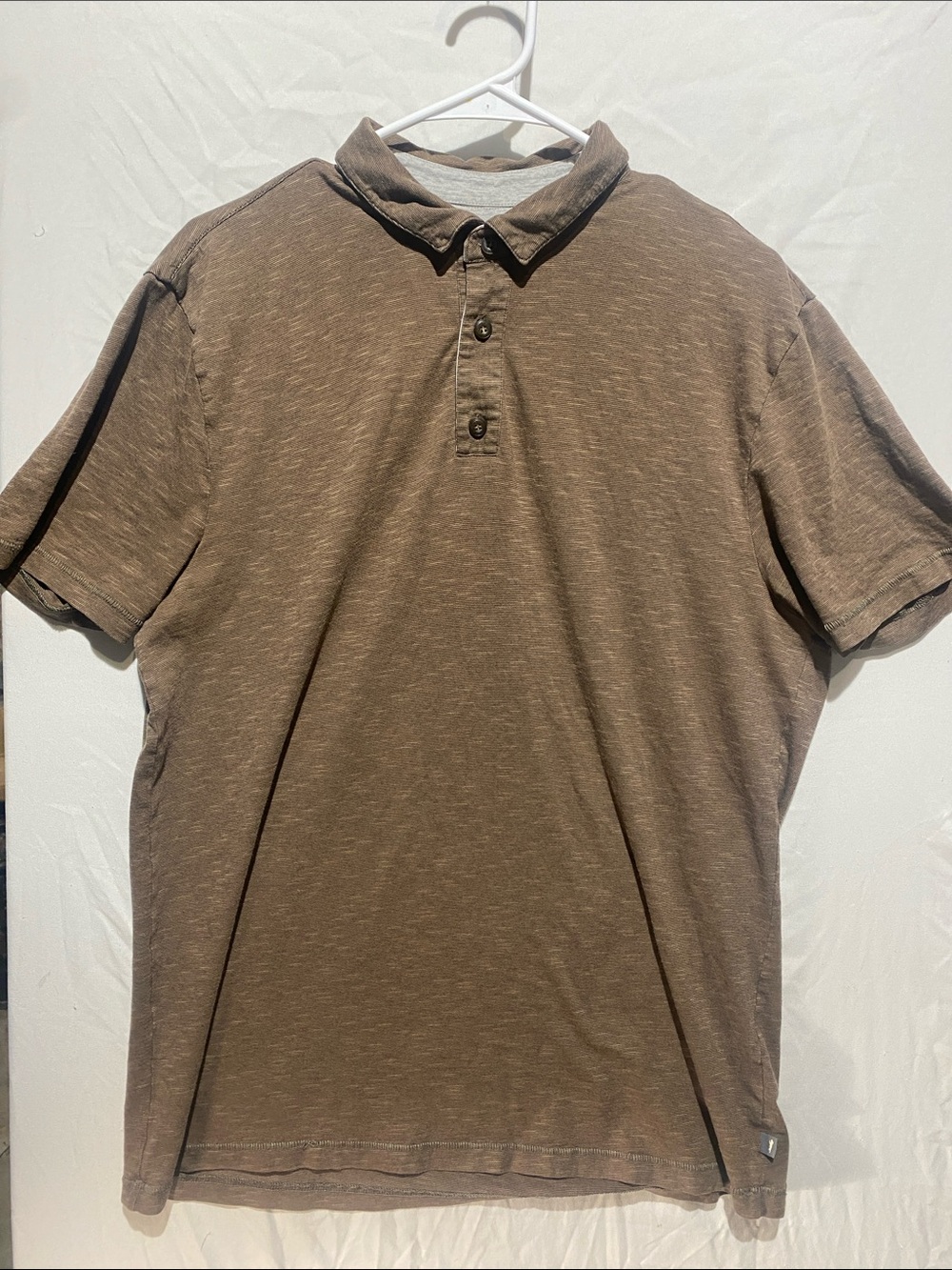Toad&Co Heathered Brown Short-Sleeve Polo